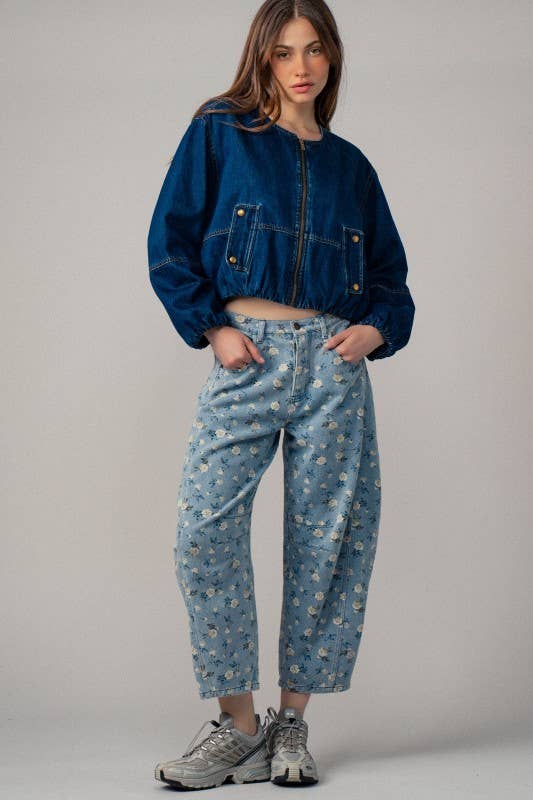 Sale!!!Garden Story Barrel Jeans