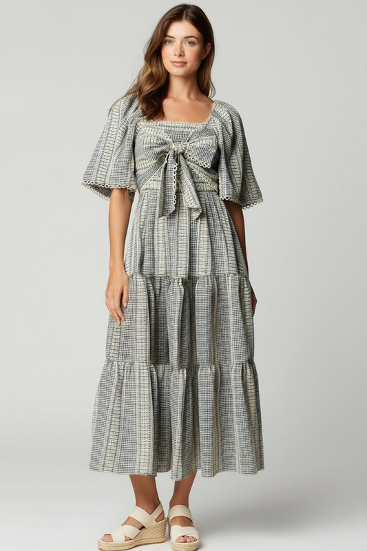 Sea Breeze Gathered Dress