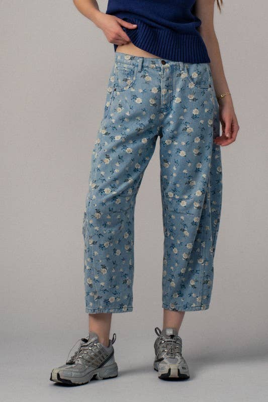 Sale!!!Garden Story Barrel Jeans
