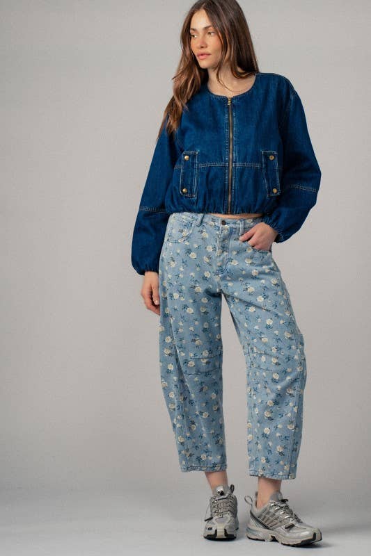 Sale!!!Garden Story Barrel Jeans