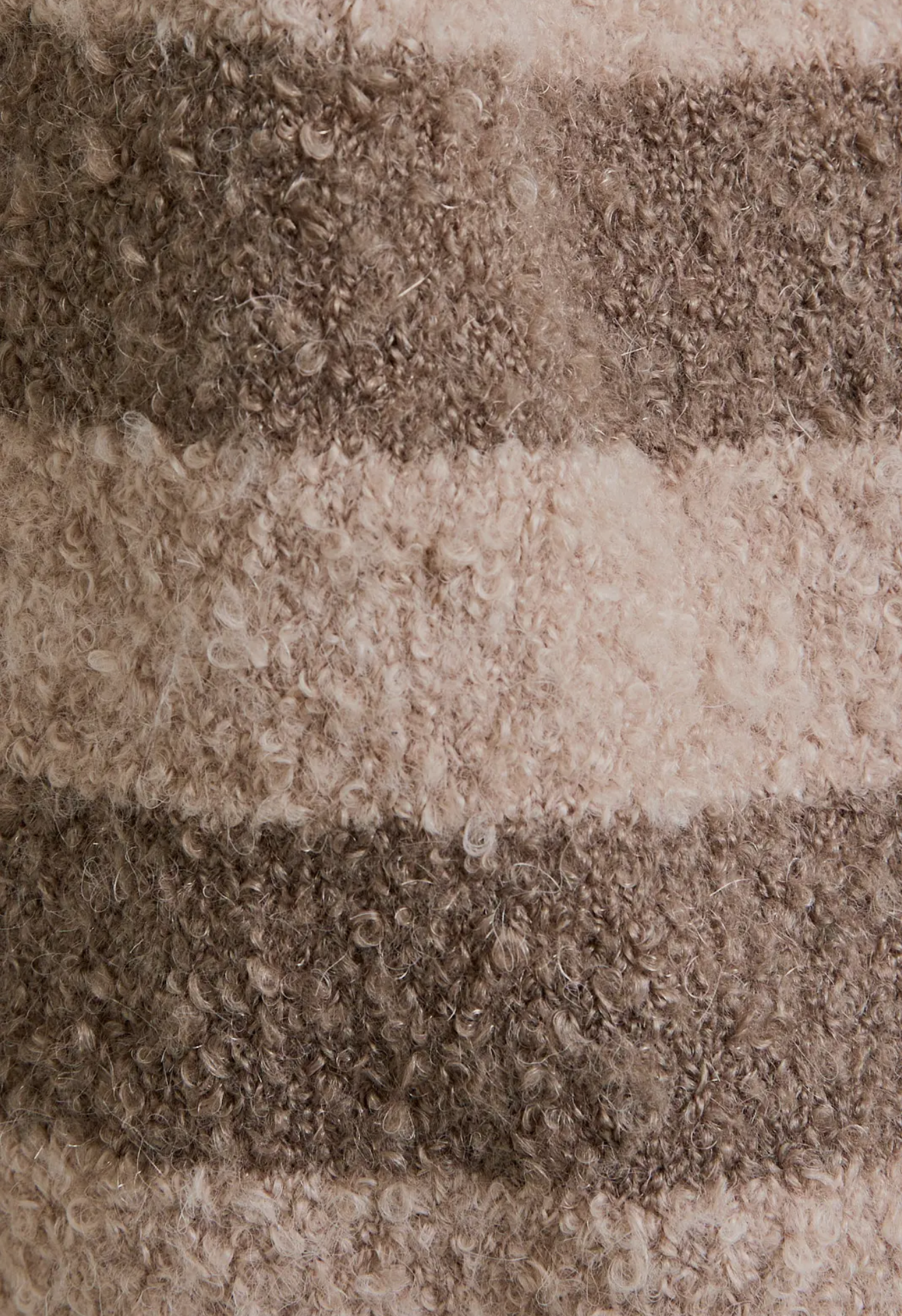 Katy📚 Round Neck Fuzzy Boucle Sweater Cardigan