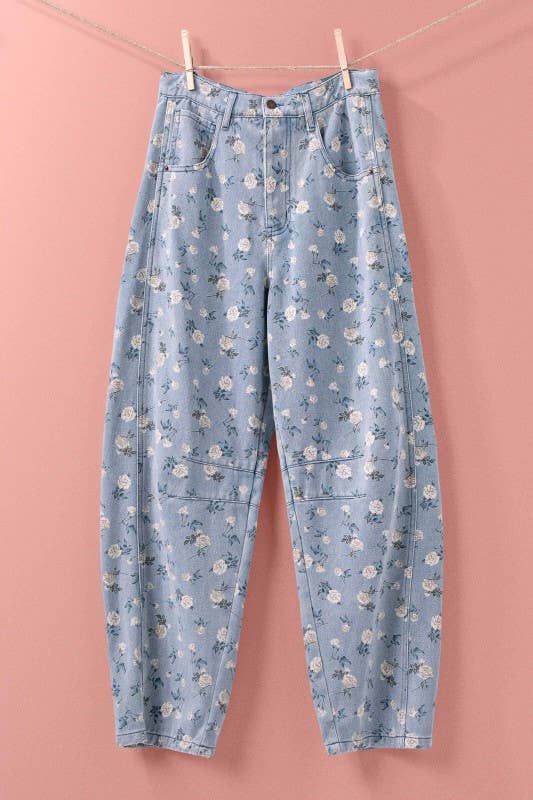 Sale!!!Garden Story Barrel Jeans