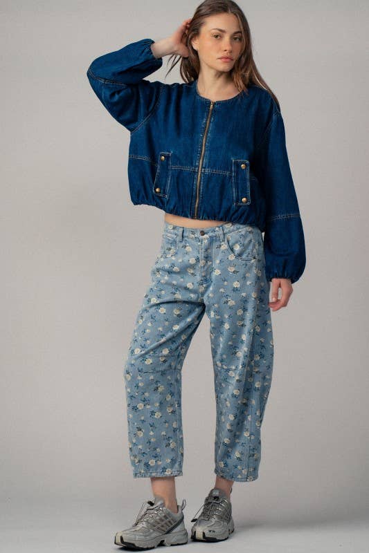 Sale!!!Garden Story Barrel Jeans
