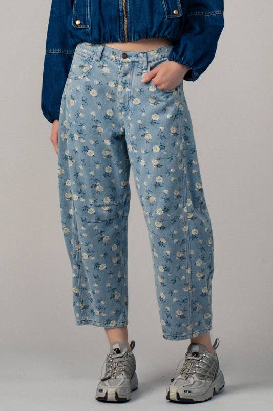 Sale!!!Garden Story Barrel Jeans