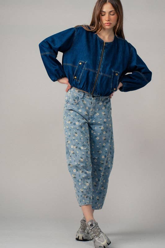 Sale!!!Garden Story Barrel Jeans